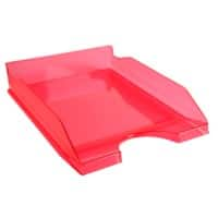 Corbeille à courrier Exacompta Ecotray 12354D Rouge translucide 10 unités