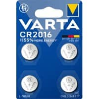 VARTA Knoopcelbatterijen Electronics CR2016 Lithium Mangaandioxide (Li-MnO2) 3 V 4 Stuks