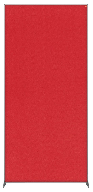 Cloison de séparation Nobo Impression Pro sur pied 800mm x 1 800 mm x 300 mm Feutre, métal Rouge