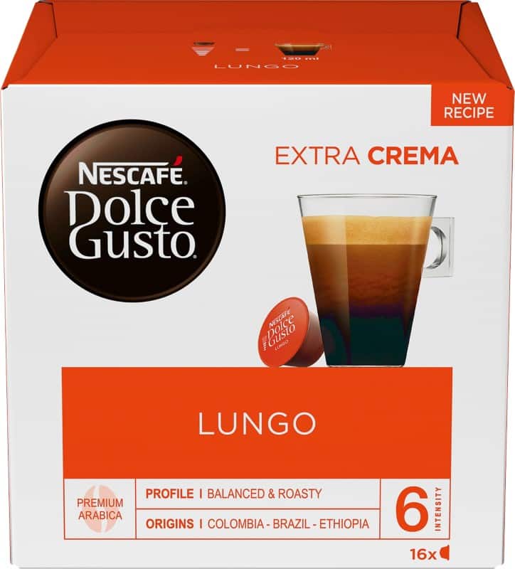Capsules de café NESCAFÉ Dolce Gusto Lungo 16 Unités