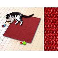 Tapis rayure Cat Casa pura Rouge Sisal 500 x 500 mm