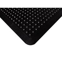 Tapis pour lieux de travail etm Bulle Caoutchouc Noir 600 x 900 mm