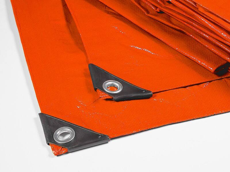 Bâche Casa Pura HDPE (Polyéthylène renforcé haute densité) Orange 300 x 400 cm