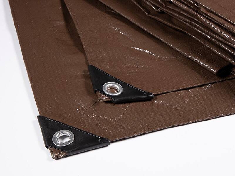 Bâche Casa Pura HDPE (Polyéthylène renforcé haute densité) Brun 600 x 150 cm