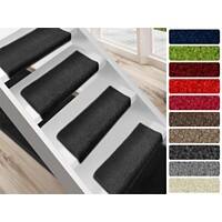 Tapis d'escalier FLOORDIREKT STEP Dynasty Velours Rectangulaire PP, feutre Anthracite