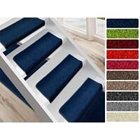 Tapis d'escalier FLOORDIREKT STEP Dynasty Velours Rectangulaire PP, feutre Bleu