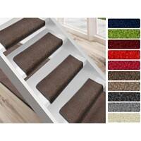 Tapis d'escalier FLOORDIREKT STEP Dynasty Velours Rectangulaire PP, feutre Brun