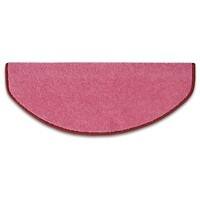 Tapis d'escalier FLOORDIREKT TAPIS Dynasty Velours Semi-circulaire PP, feutre Rose