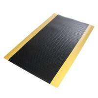 Tapis antifatigue etm Heavy Duty Diamond PVC, Vinyle Noir 900 x 1500 mm