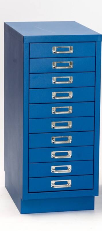 Ladekast OCH-10 10 laden blauw 650 x 280 x 420 mm (h x b x d)