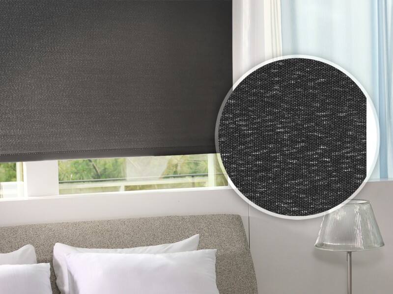 Casa Pura Standard Daylight Verduisterend rolgordijn Textiel Zwart 1,200 x 1,500 mm