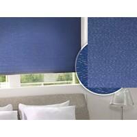 Verduisteringsrolgordijn Standard Daylight Textiel Marineblauw 1500 x 900 mm