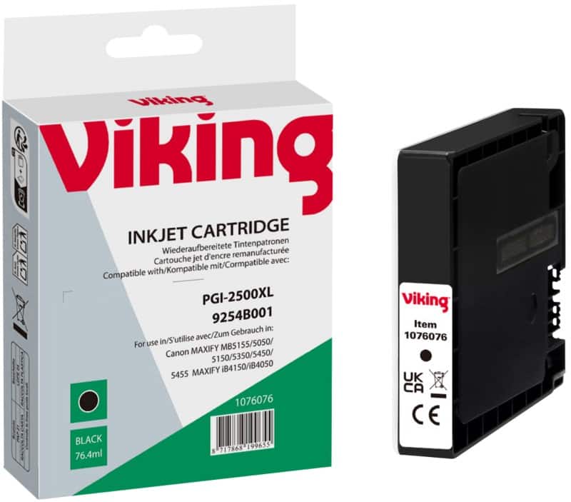 Cartouche jet d'encre Viking compatible Canon PGI-2500XL Noir