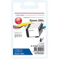 Viking 29XL Compatibele Epson Inktcartridge C13T29964012 Zwart, Cyaan, Magenta, Geel Multipak 4 stuks