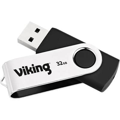 Viking USB-stick USB 2.0 32 GB Zilver, zwart