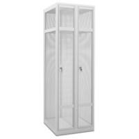 Casier KTS 180 Blanc 600 x 500 x 1 800 mm Acier 2 Portes Cadenas