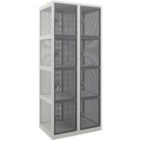 Casier mesh KTS 180 Blanc 600 x 500 x 1 800 mm Acier 8 Portes Cadenas