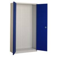 Armoire à portes battantes Ceha DMAED Métal Verrouillable 1000 x 450 x 1950 mm Blanc, bleu