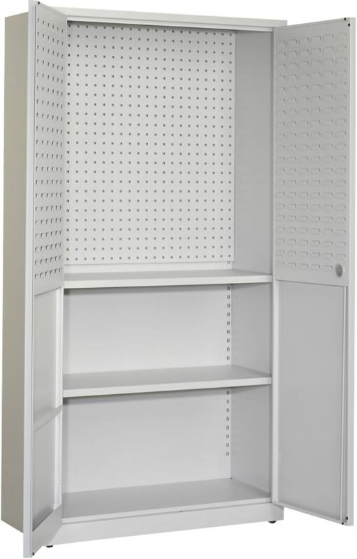 Armoire Ceha Métal 4 Étagères Verrouillable 1000 x 450 x 1950 mm Blanc