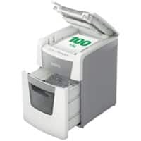 Leitz IQ Autofeed Small Office 100 Automatische Papierversnipperaar Microsnippers Veiligheidsniveau P-5 100 Vel Automatisch & 6 Vel Handmatig