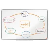 Tableau blanc Nobo Premium Plus 1915155 montage mural magnétique acier laqué 90 x 60 cm