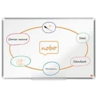 Tableau blanc Nobo Premium Plus 1915155 Montage mural Magnétique Acier laqué 90 x 60 cm