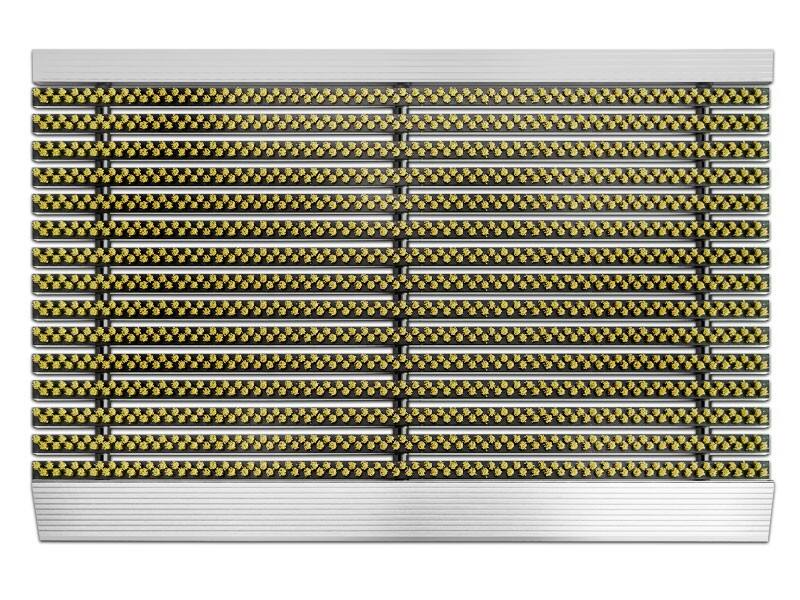 Tapis d'entrée PROFESSIONAL LINE Profi Brush Beige Aluminium, Nylon