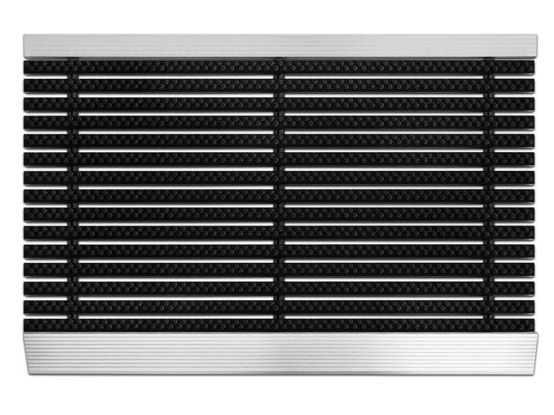 PROFESSIONAL LINE Entreemat Profi Brush Aluminium, nylon Zwart 800 x 500 mm