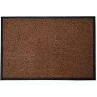 Tapis d’entrée Sky Monochrome Nylon haute torsion, Polyamide Brun 1 800 x 1 200 mm