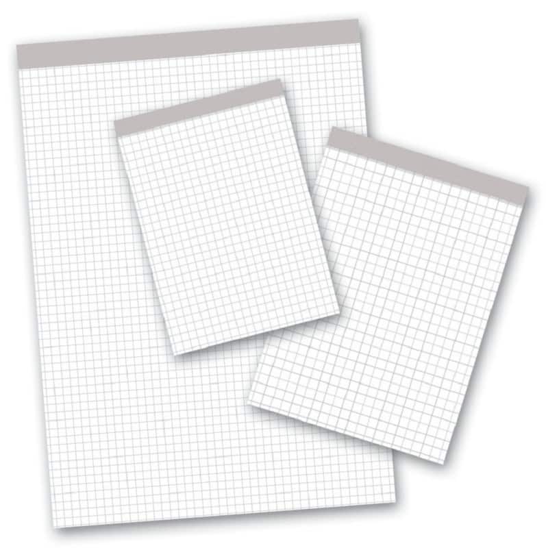 Bloc-notes Ursus Style A4 Quadrillé Agrafé Papier Blanc Perforé 200 pages 5 unités