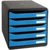 Module à tiroirs Exacompta 3097100D Clean’Safe A4+ Plastique Bleu 27.8 x 34.7 x 27.1 cm