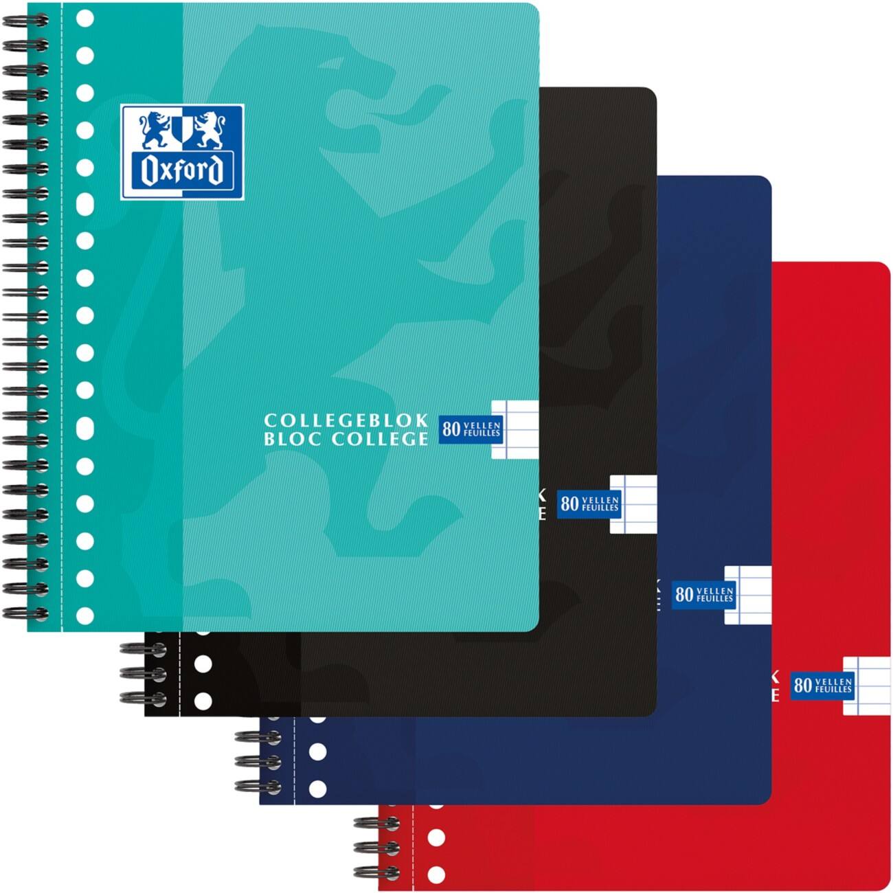 Cahier Oxford School A5+ Assortiment Couverture en carton Ligné 80 feuilles