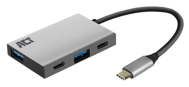 ACT USB Hub AC7070 USB Type-C naar USB Type-A, USB Type-C