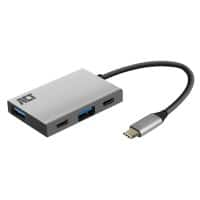 Hub USB ACT AC7070 USB Type-C vers USB-A, USB-C