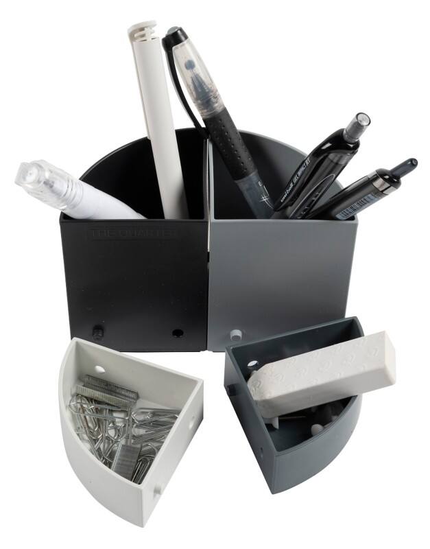 Pot à crayons Exacompta 68294D Classic Polystyrène Gris 83 x 120 x 120 mm 3 unités