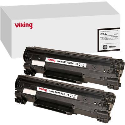 Toner Viking compatible HP 83A CF283AD Noir 2 unités | Viking Direct BE