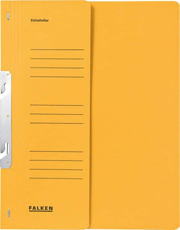 Farde à crochets Falken A4 Jaune Carton