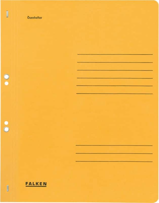 Farde à œillets Falken A4 Jaune Carton manila