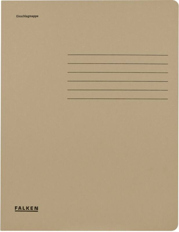 Fardes à 3 rabats Falken 448019E A4 Gris Manila