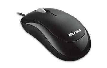 Souris Microsoft 4YH-00001 Avec fil Noir Adapté pour les gauchers