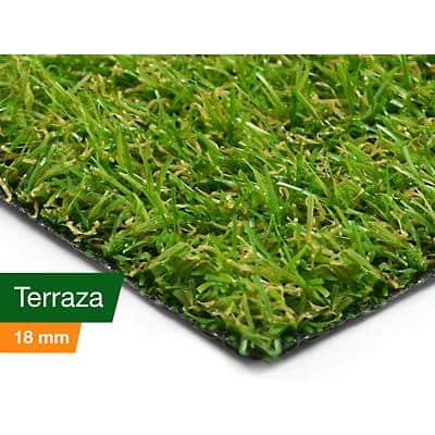 Gazon artificiel Casa Pura Terraza PE, PP, latex vert 2,000 x 10,000 mm