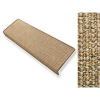 Tapis d'escalier FLOORDIREKT STEP Sylt Rectangulaire Sisal Brun