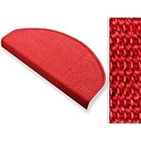 Sisal trapmat sylt rood half rond