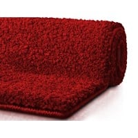 Tapis de bain Sky Polyester, microfibre Rouge 600 x 500 mm