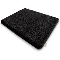 Tapis de bain Sky Polyester, microfibre Noir foncé 600 x 500 mm