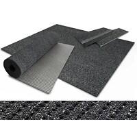 Tapis de sécurité etm PES, PVC Antidérapant Gris 1 200 x 1500 mm