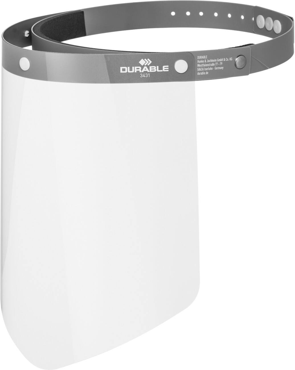 DURABLE Gelaatsscherm Visor 3431-01 Polycarbonaat Transparant