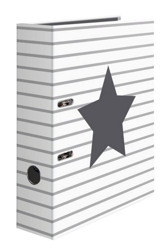 Classeur à levier HERMA Large A4 70 mm Assortiment 2 Anneaux 7191 Carton Lisse Portrait  10 Unités