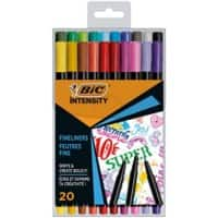 BIC Intensity Fineliner 0,8 mm Kleurenassortiment 20 Stuks