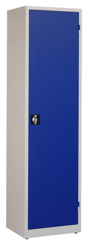 Armoire Ceha Métal 4 Étagères Verrouillable 530 x 450 x 1950 mm Blanc, bleu